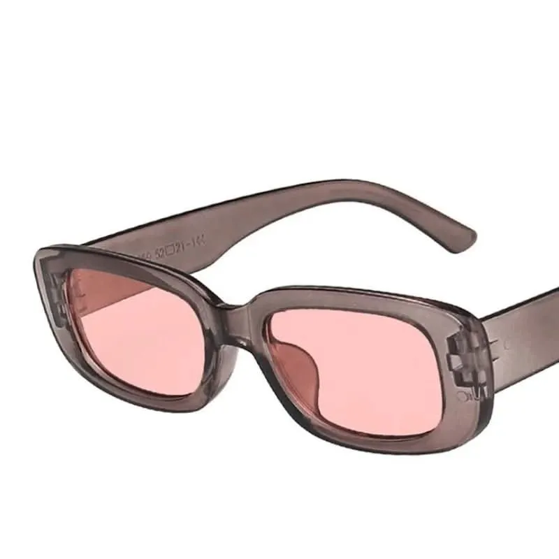 Altmodischer Schatten – Rechteckige Damen-Sonnenbrille Im Retro-Stil Mit UV400-Schutz