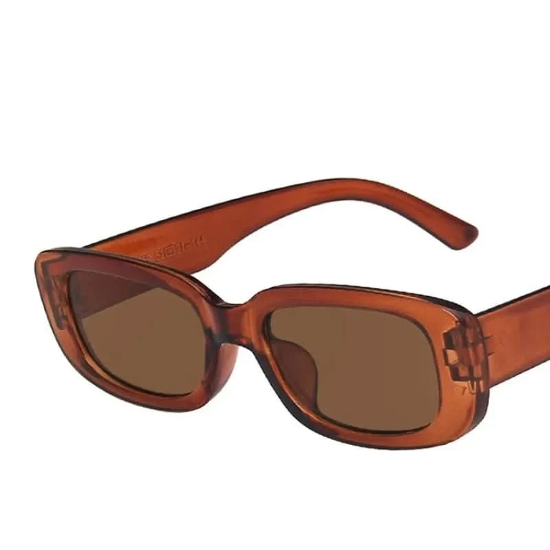 Altmodischer Schatten – Rechteckige Damen-Sonnenbrille Im Retro-Stil Mit UV400-Schutz