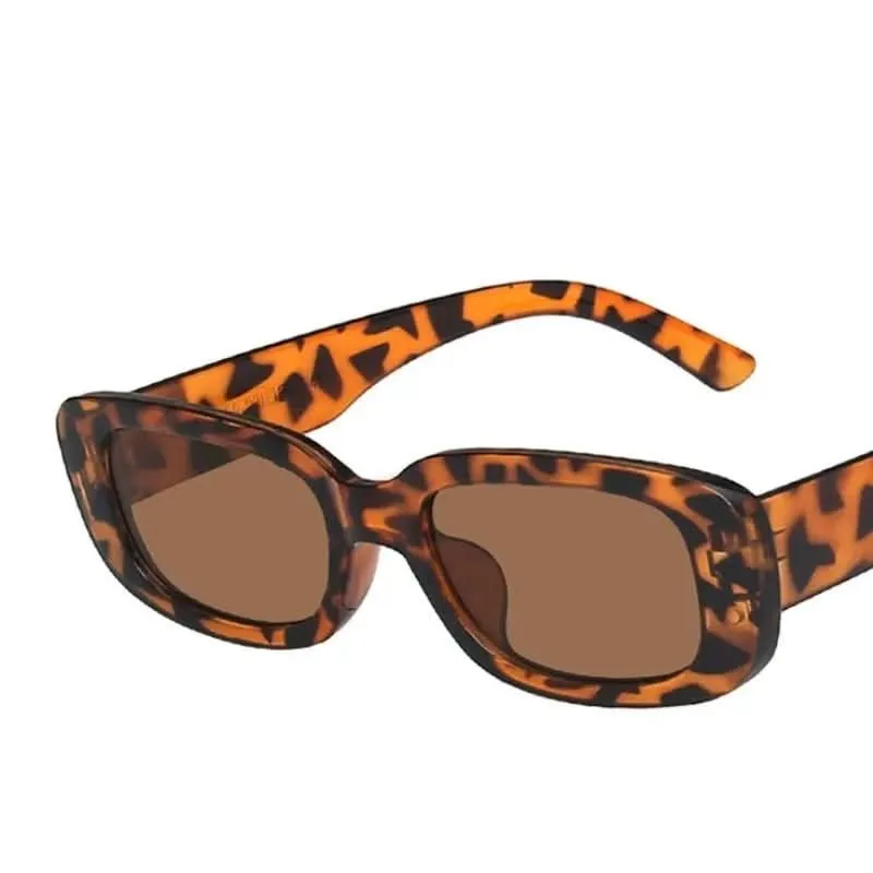 Altmodischer Schatten – Rechteckige Damen-Sonnenbrille Im Retro-Stil Mit UV400-Schutz