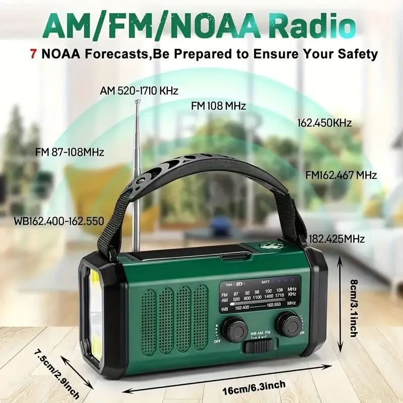 EcoPower Radiogerät – Notfallradio Mit Solar, Taschenlampe Und USB-Ladefunktion