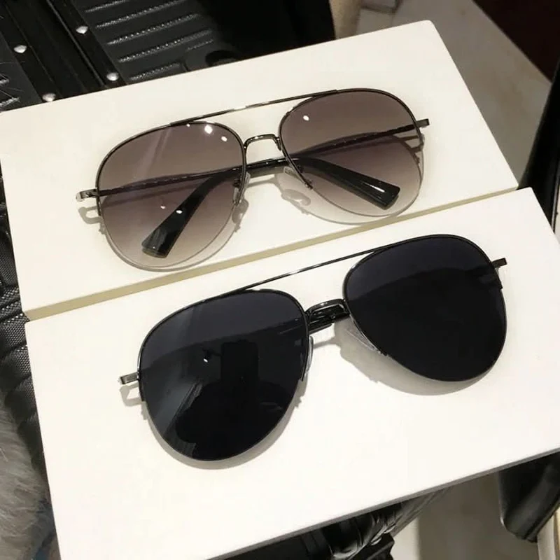 Luftgleiten Sonnenbrillen – Pilotensonnenbrille Für Herren Mit Farbverlauf Und UV400-Schutz