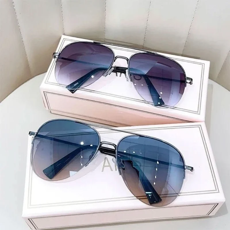 Luftgleiten Sonnenbrillen – Pilotensonnenbrille Für Herren Mit Farbverlauf Und UV400-Schutz