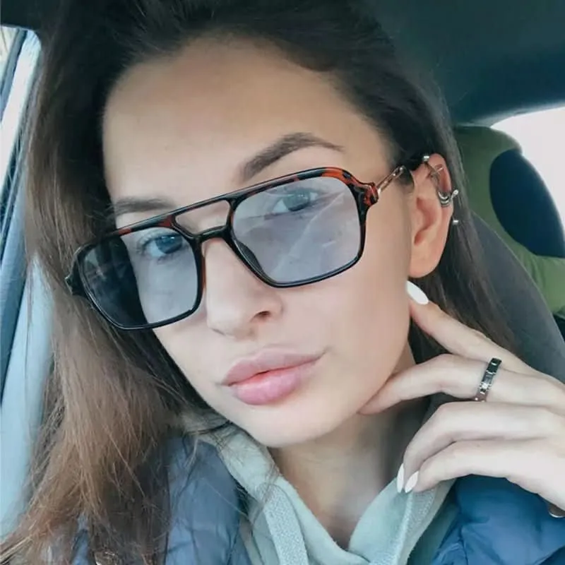 Bonbon-Schatten – Modische Quadratische Sonnenbrille Mit UV400-Schutz Für Damen