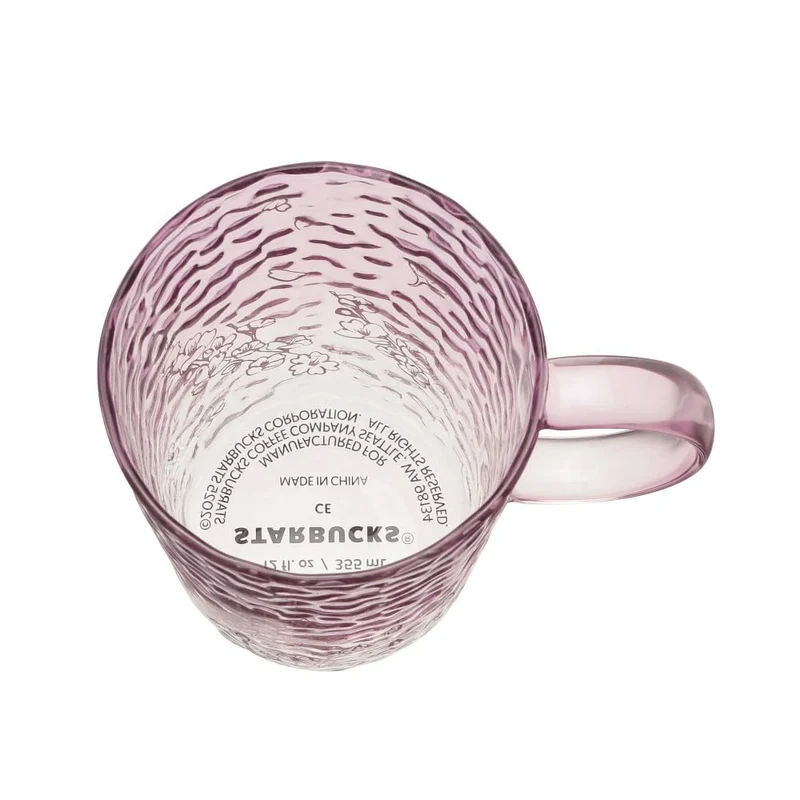 Starbucks Sakura2025 Pink 355Ml Heat-Resistant Cherry Blossom Glass Mug