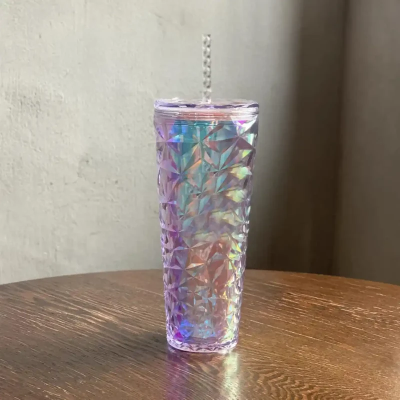 Starbucks 710ml Holiday Tumbler Winter Snowflake Straw Cup