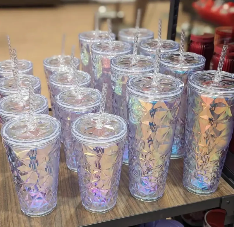 Starbucks 710ml Holiday Tumbler Winter Snowflake Straw Cup