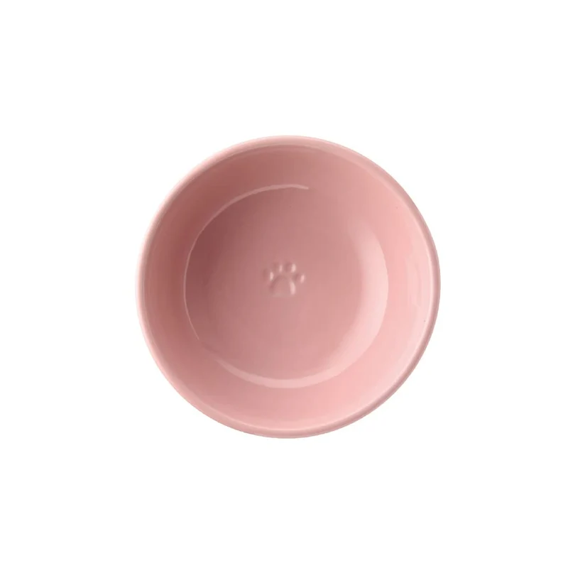 Le Creuset Pet Bowl Natural Pink Stain Resistant Microwave Safe for Pets
