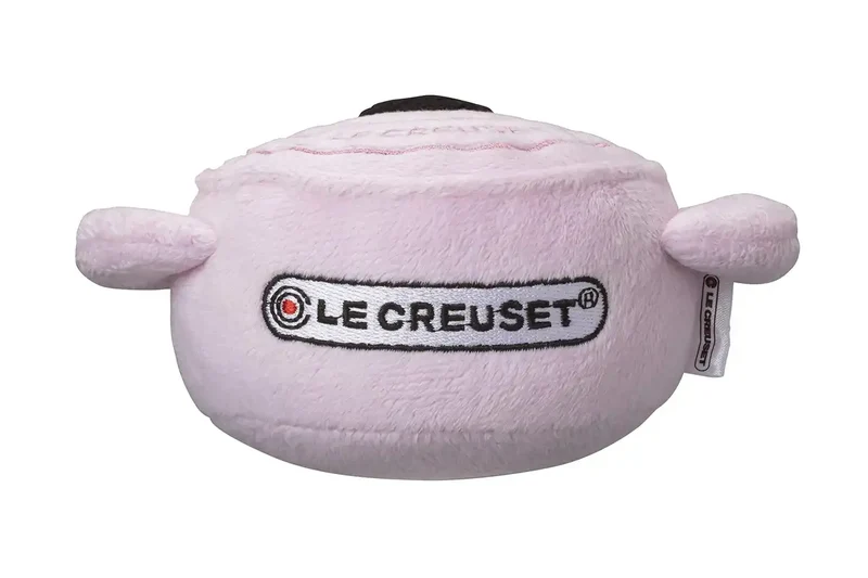 Le Creuset Pet Plush Toy Pink Sound-Making Official Japanese Release