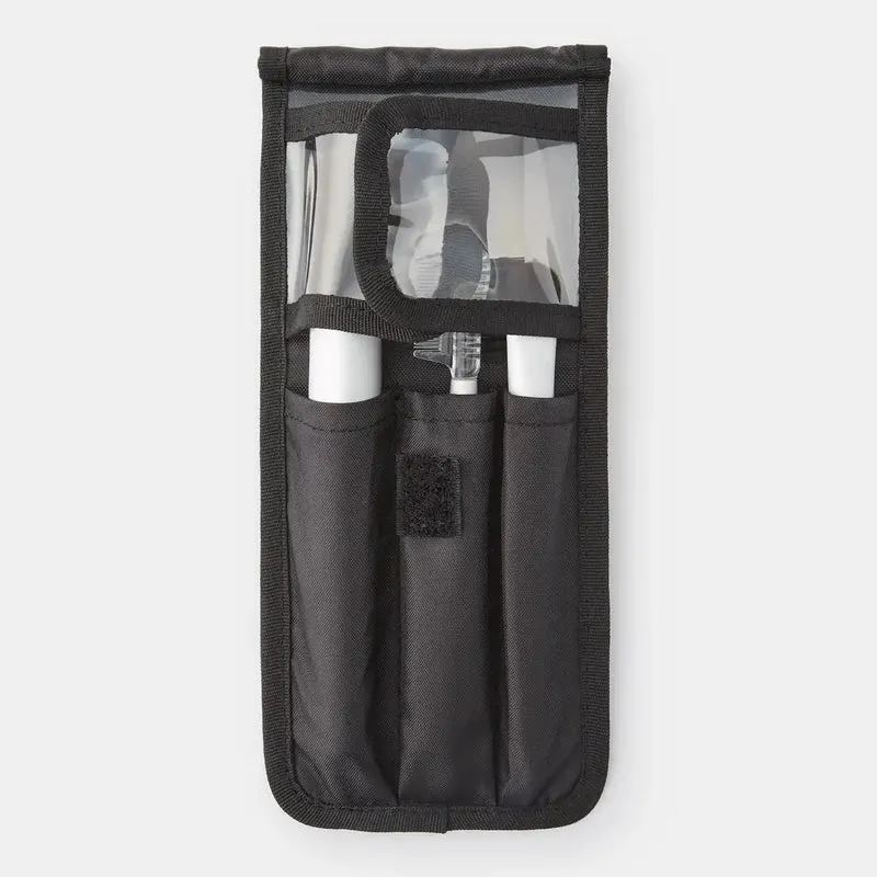 Muji Black Nylon Makeup Brush Pouch 8.5x0.5x19cm 83525446