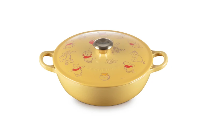 Le Creuset Quince Yellow Disney 22cm Marmit Pot Direct Flame IH Compatible