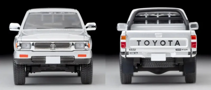 Tomytec Toyota Hilux 4WD Double Cab SSR Silver 1991 Model Lv-N256C