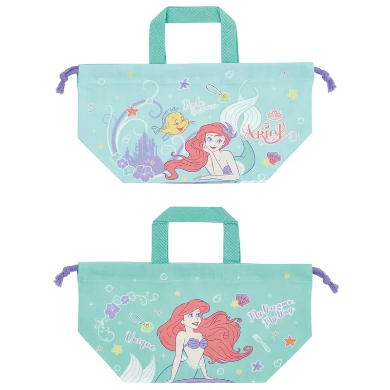 Skater Disney Ariel Kids Lunch Box Bag with Gusset -