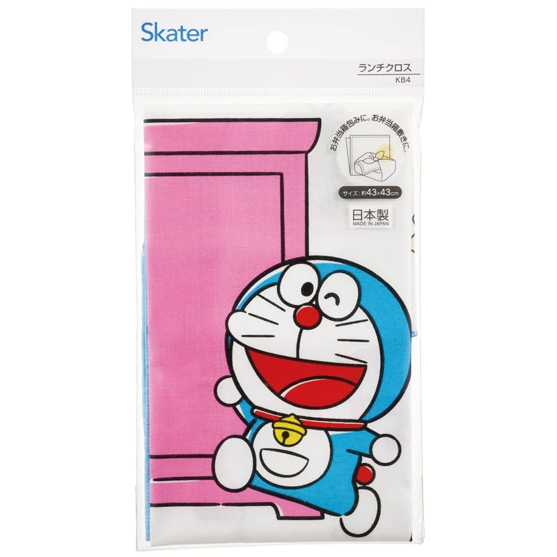 Skater Doraemon Line Sanrio Lunch Cloth 43x43cm -A