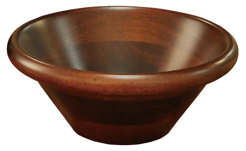 Yamaco Natural Wood Salad Bowl 15cm Brown Durable and Eco-Friendly