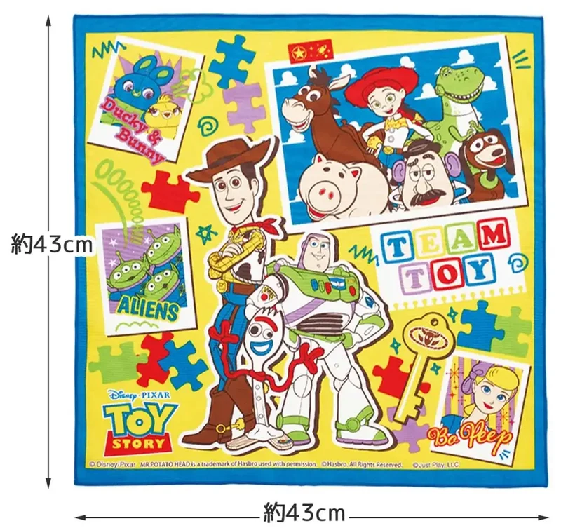 Skater Kids Toy Story Lunch Box and Cloth Set 43x43cm