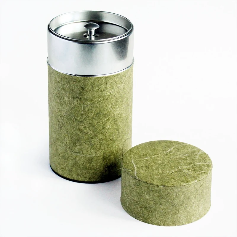 Yamaco Large Green Tea Canister 81325 Pokkan Style Storage Container
