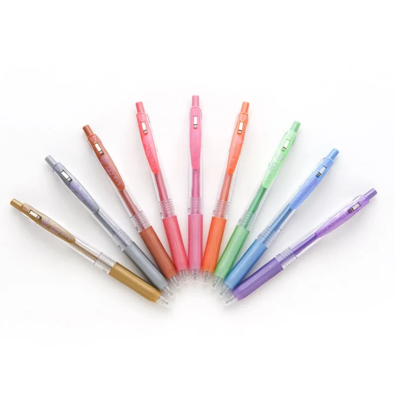 Sarasa Gel Ballpoint Pen Set 1.0mm 9 Vibrant Colors Clip Design