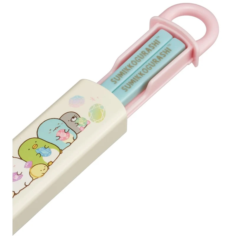 Skater Childrens Chopsticks Set 16.5cm Antibacterial Easy-Open for Girls Japan