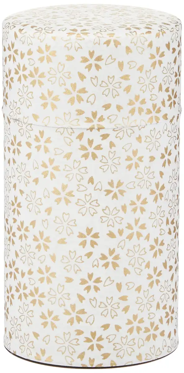 Yamaco Po-Kan Flower Large Tea Canister 80088 - Elegant Storage Solution