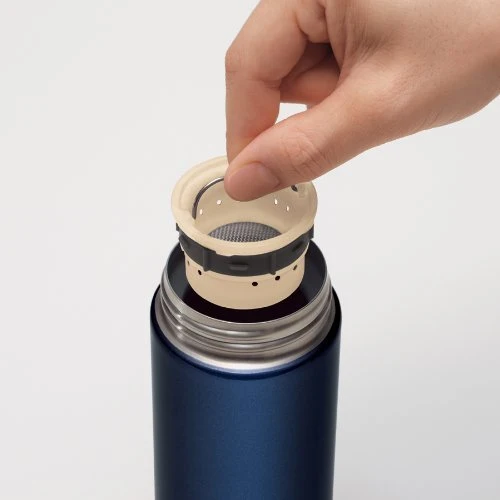 Zojirushi 16Oz Stainless Steel Travel Mug Deep Blue with Tea Filter 0.46L