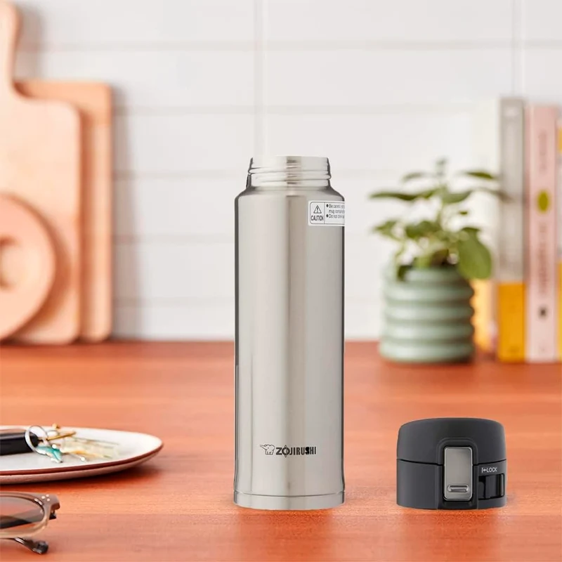 Zojirushi 16 Oz Silver Stainless Steel Mug SM-KHE48XA Vacuum Insulated