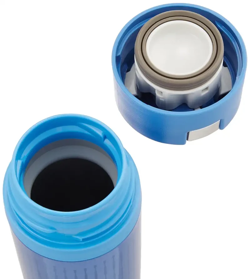Zojirushi Blue Stainless Steel Water Bottle 360ml with Quick Open Easy Lock