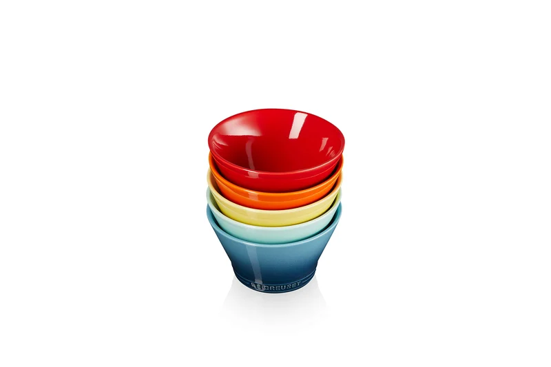Le Creuset Rainbow 5-Piece Medium Bowl Set Official Japanese Product