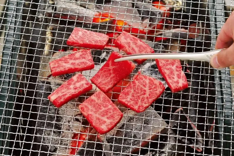 Todai 240mm Matte Black Stainless Steel Yakiniku BBQ Tongs