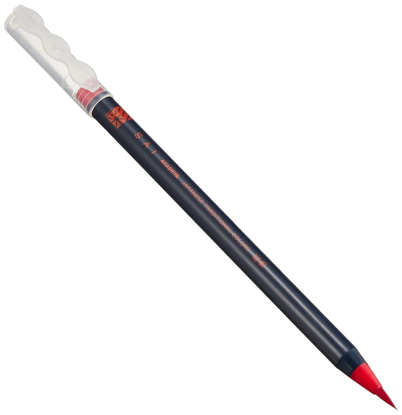 Akashiya Sai Water Based Brush Marker Set 30 Vibrant Colors Ca200/30V