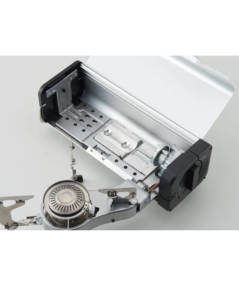 Iwatani Fore Winds Portable Silver Folding Camping Stove for Outdoor Use