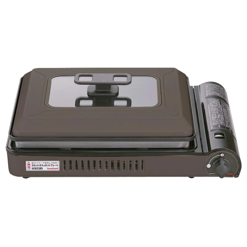 Iwatani Cassette Gas Hot Plate Yakijozusan Alpha Brown Cb-Ghp-A-Br