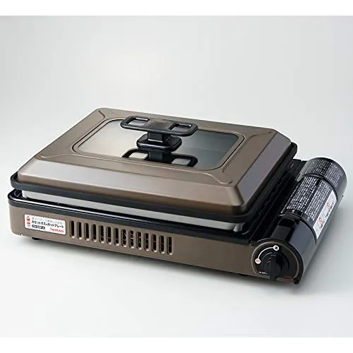 Iwatani Cassette Gas Hot Plate Yakijozusan Alpha Brown Cb-Ghp-A-Br