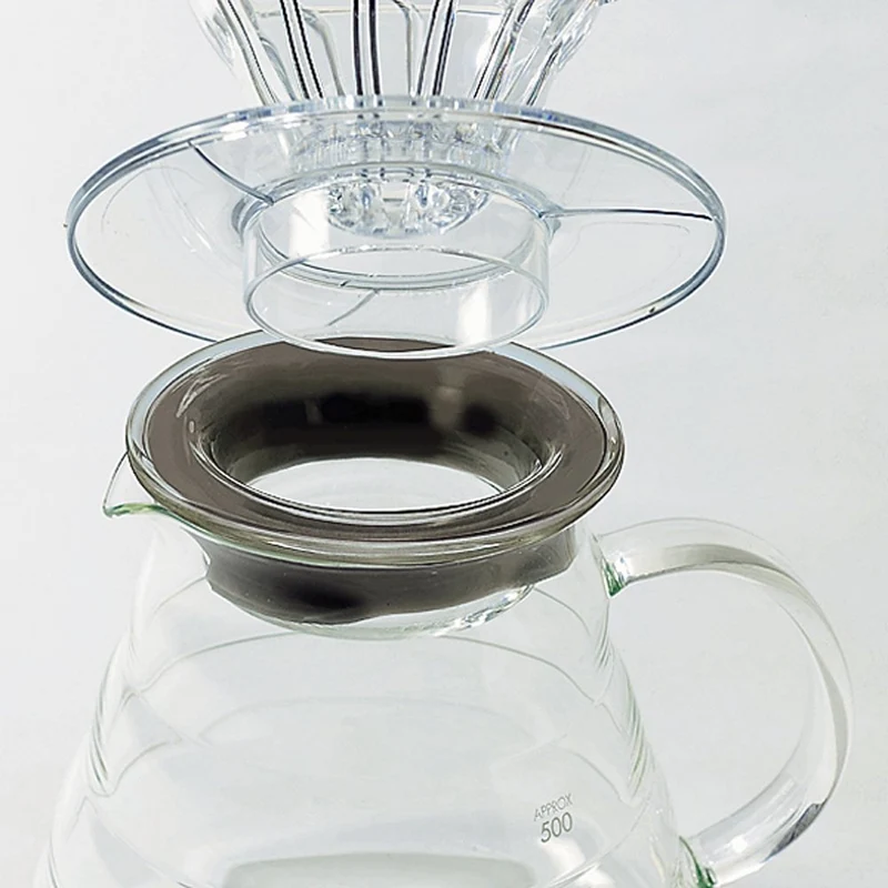 Harry Heat Resistant Glass Coffee Server with Lid & Handle 360ml