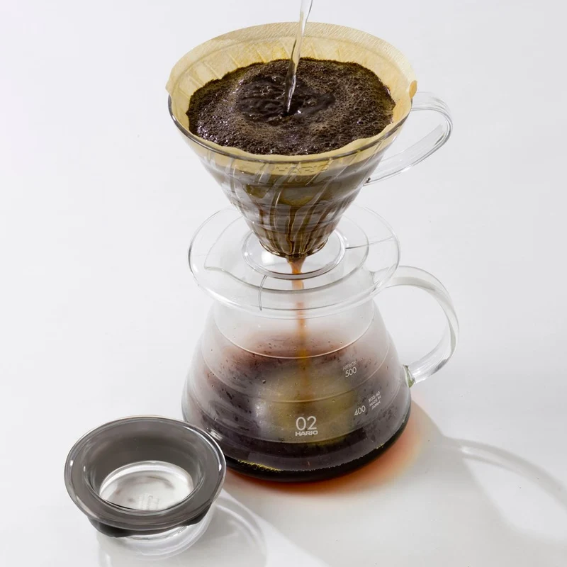 Harry Heat Resistant Glass Coffee Server with Lid & Handle 360ml