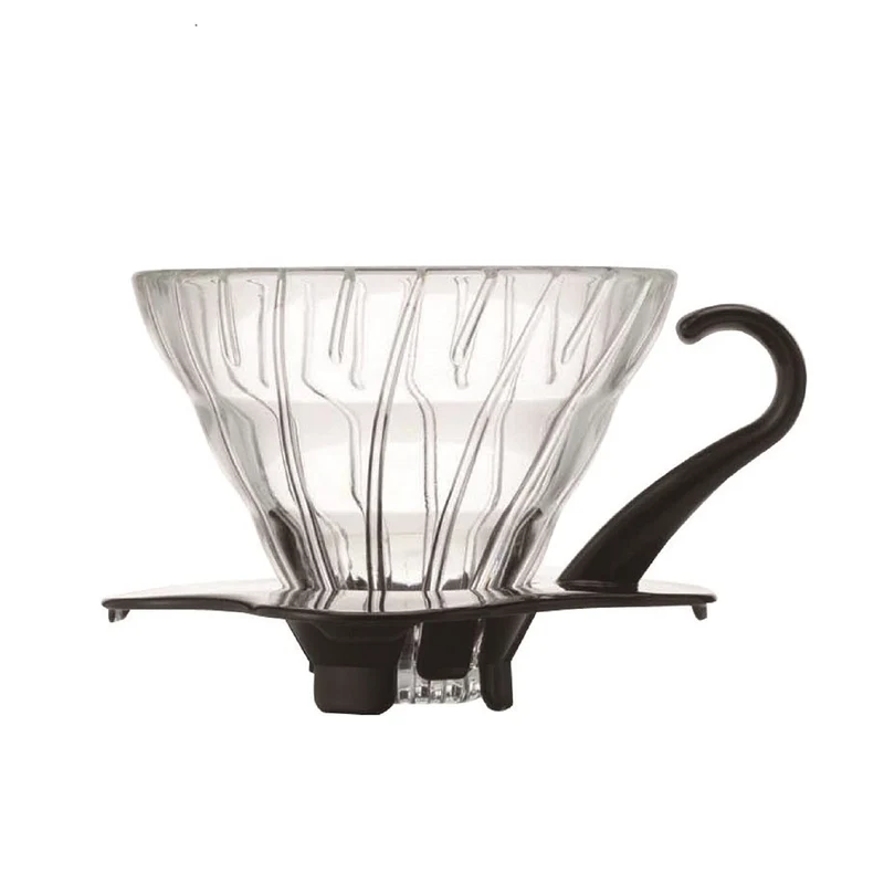 Harry V60 1-2 Cup Glass Dripper Japan Black Coffee Maker