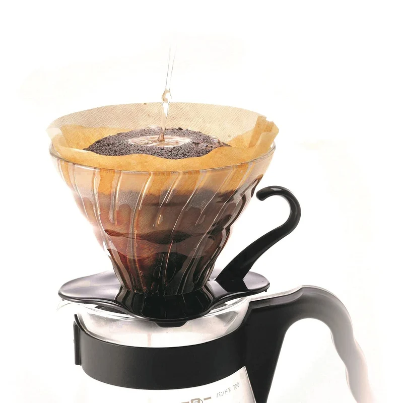 Harry V60 1-2 Cup Glass Dripper Japan Black Coffee Maker