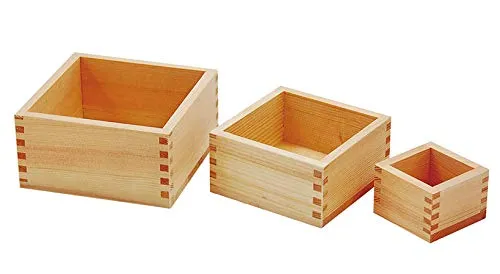 Yamaco Celebration Masu 1 Sho Pack 85459 Wooden Sake Cup Set