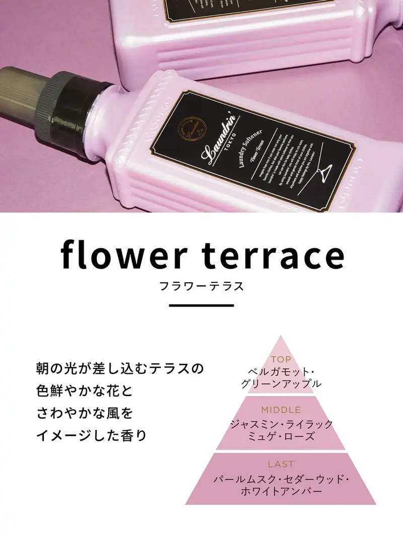 Laundry Laundrin Fabric Softener Flower Terrace Scent Refill 480Ml