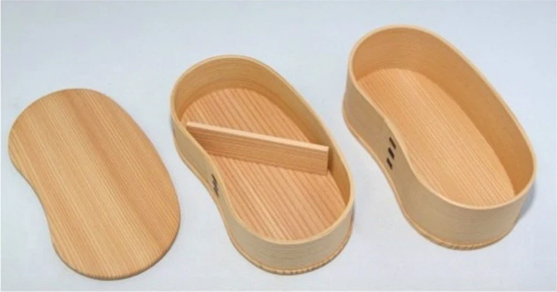 Odate Kougeisha Two-Tier Lunch Box Odate Magewappa Hango Bento