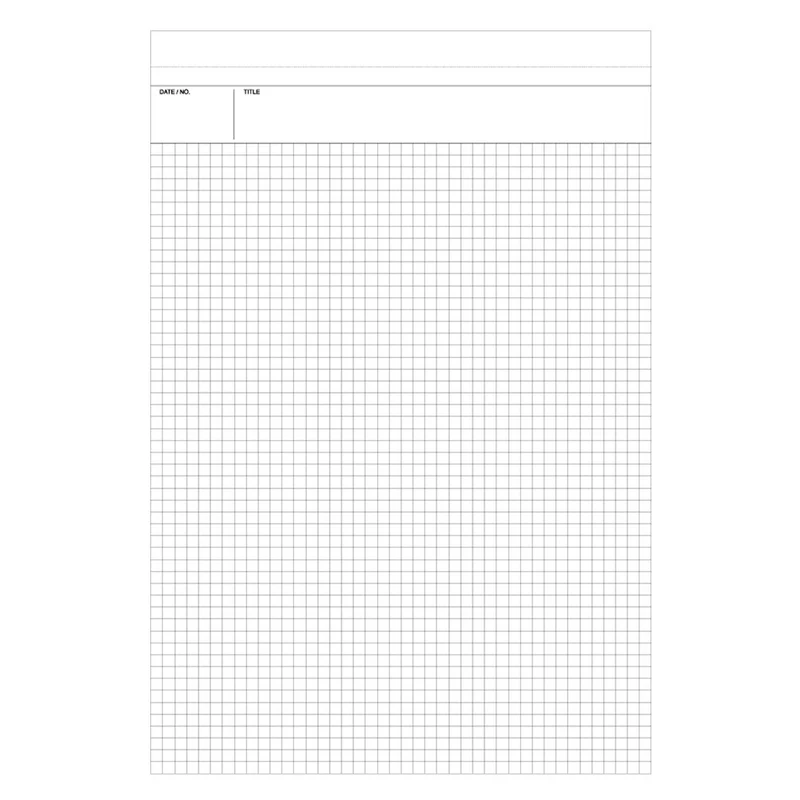 Maruman A5 Grid Notepad with PU Holder Black - Nemosine HN188UA-05