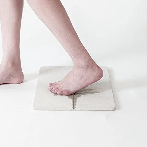 Soil Japan Diatomaceous Earth Bath Mat Gem Non-Slip Quick-Dry Eco-Friendly