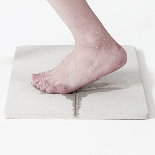Soil Japan Diatomaceous Earth Bath Mat Gem Non-Slip Quick-Dry Eco-Friendly