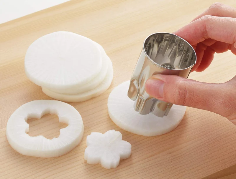 Yoshikawa Japanese Vegetable Cutters Set of 6 - Premium Kitchen Tools