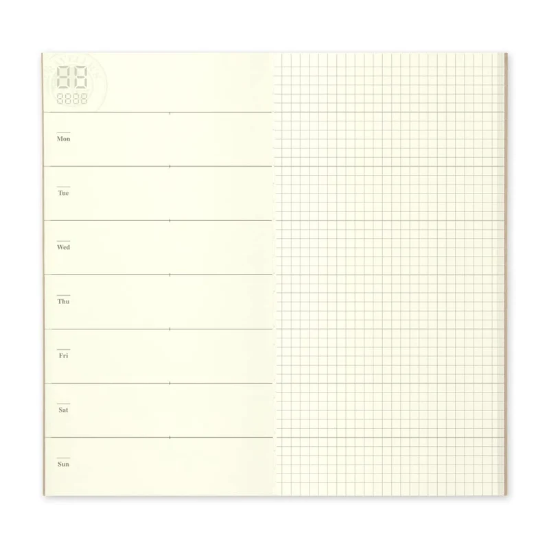 Designphil Traveler's Notebook Weekly Planner Refill Regular Size 14331006