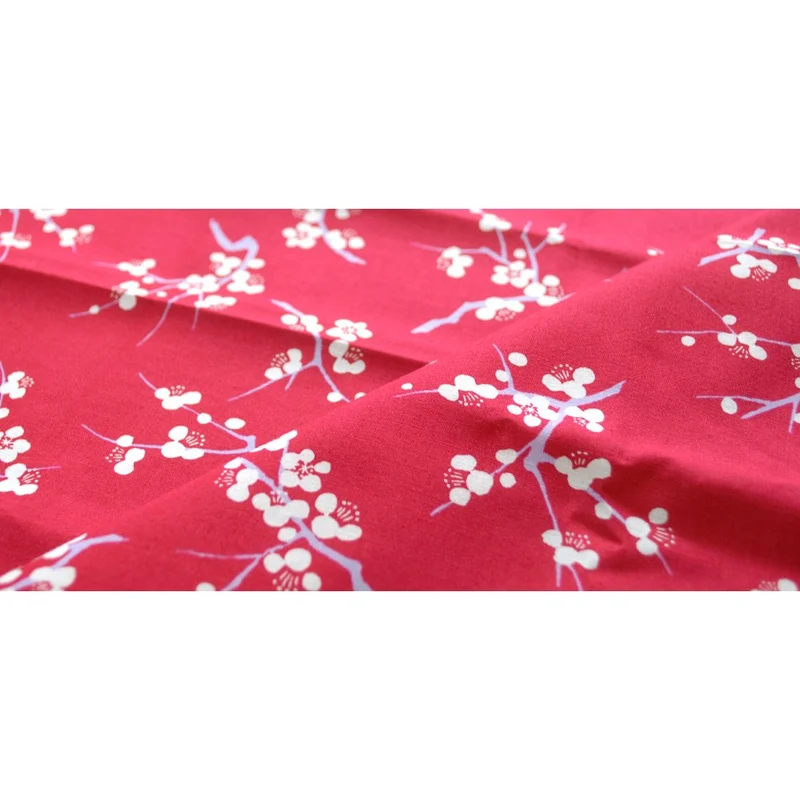 The Countryside Seiran Ume Plum Blossom Cotton Furoshiki Wrapping Cloth
