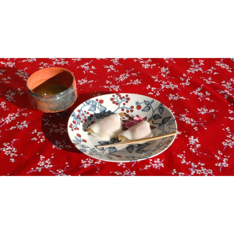 The Countryside Seiran Ume Plum Blossom Cotton Furoshiki Wrapping Cloth