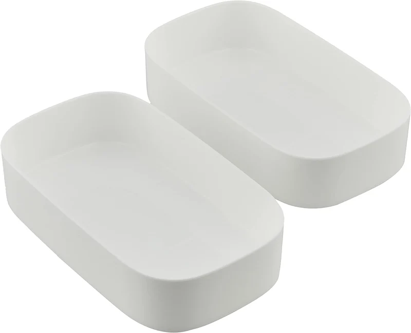 Yellow Studio 2-Tier Microwavable White Bento Box Japanese Lunch Box