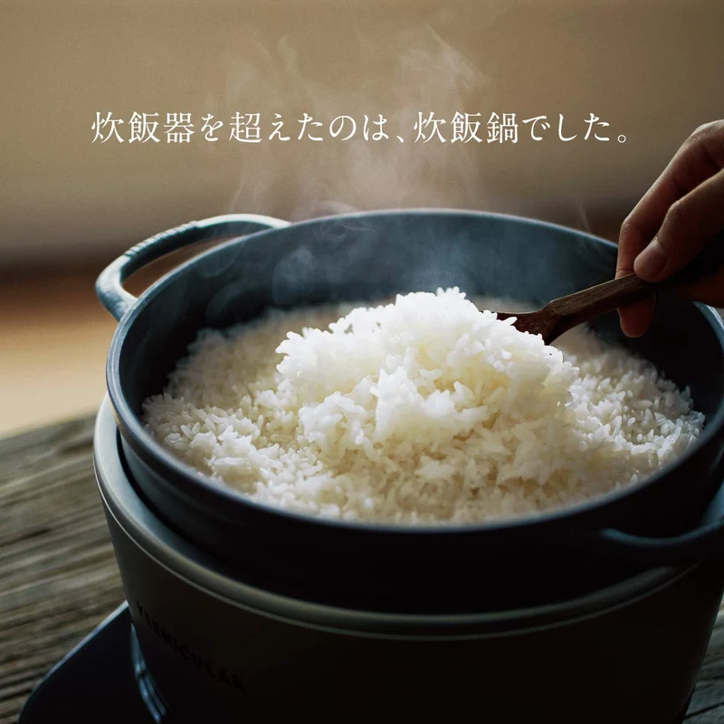 Vermicular Rice Pot 5-Cup Cooker Sea Salt White Rp23A-Wh