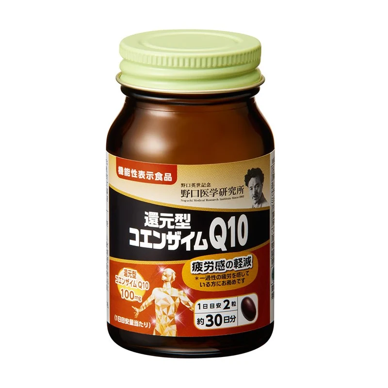 Noguchi Medical Research Coenzyme Q10 Supplement Reduces Fatigue 60 Tablets