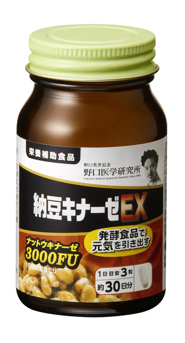 Noguchi Medical Research Institute Nattokinase Ex Supplement 3000Fu 90 Tablets